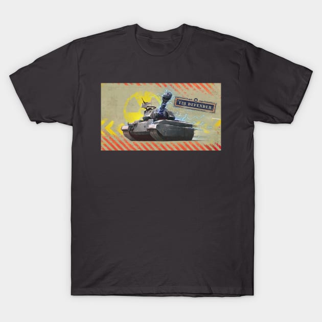 T28 DEFENDER TANK IN ACTION T-Shirt by ShowoffCreative